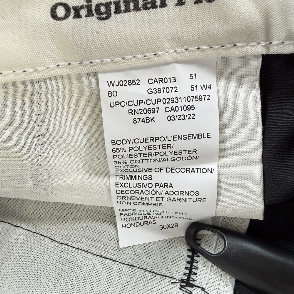NWT Dickies 874 Original Fit Work Pants Men's Size 30x29 Black Wrinkle Resistant - Picture 5 of 7